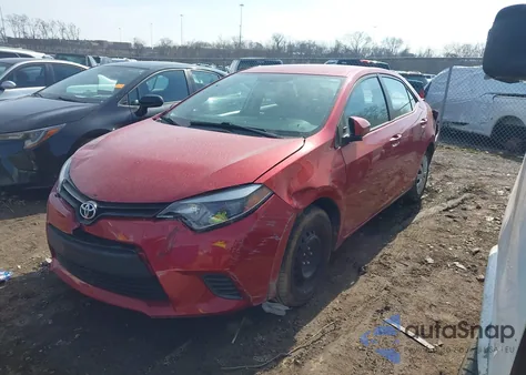2016 Toyota Corolla Le z USA, uszkodzony, nr VIN 2T1BURHE0GC630618